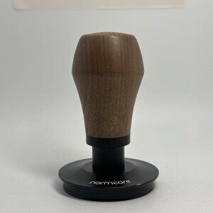 Normcore 58.5mm Coffee Tamper V4 Walnut Titanium Ripple Base Spring-Loaded READ!